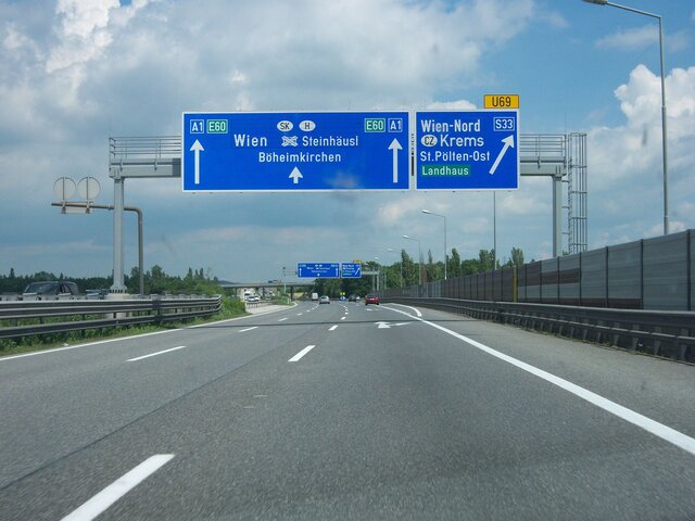 Auto put u Austriji i putokazne table